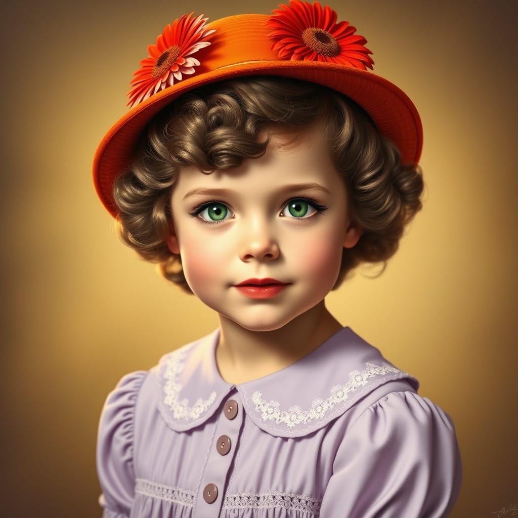 Vintage Hollywood Actress in Elegant 1930s Portrait