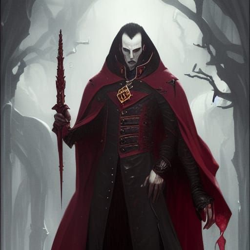 Vampire Lord Strahd von Zarovich: Dark Fantasy Portrait
