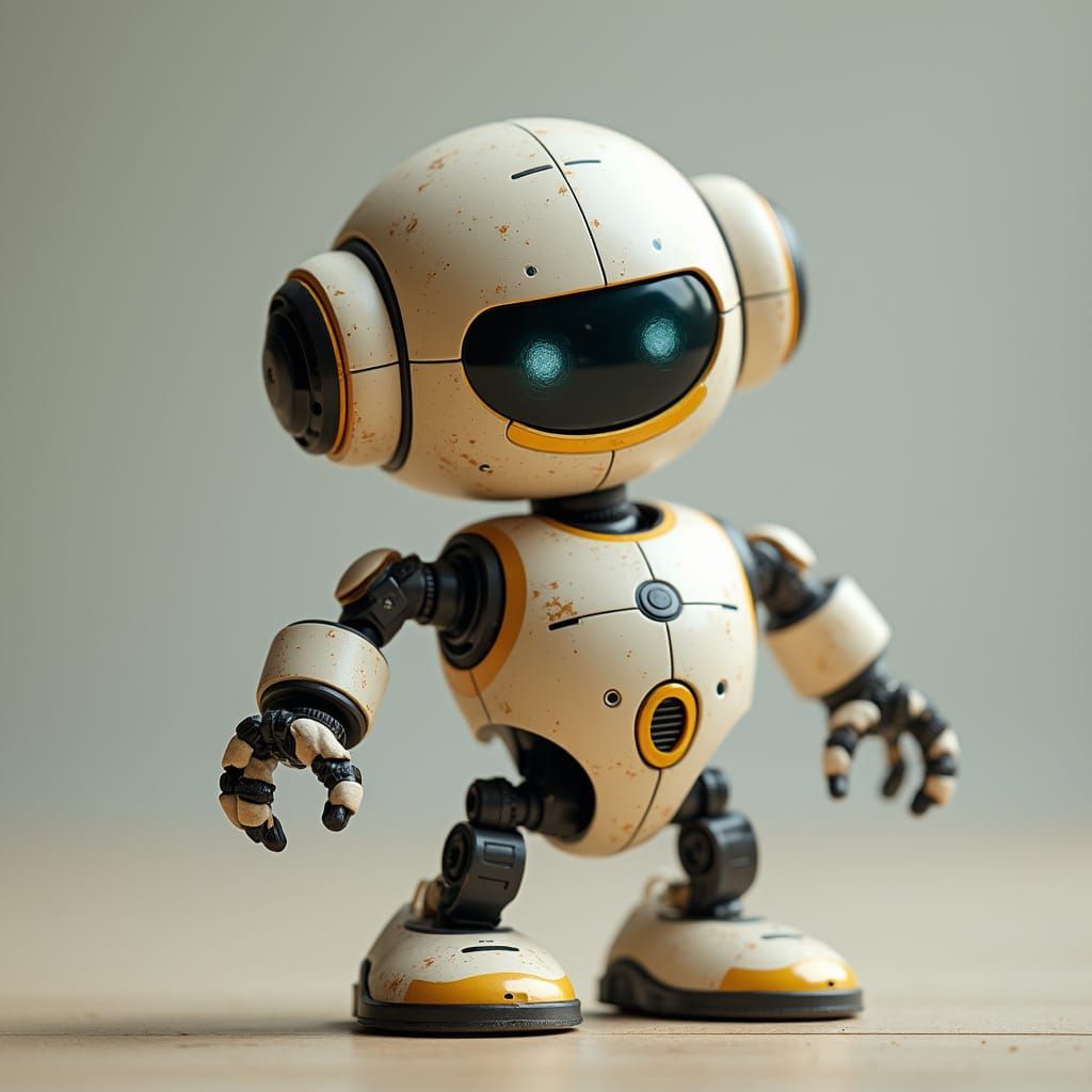 Cute Robot in Bright Colors
