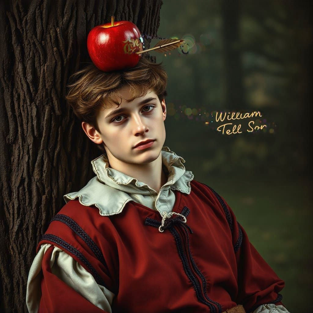 Man with Apple and Arrow, William Tell Scene