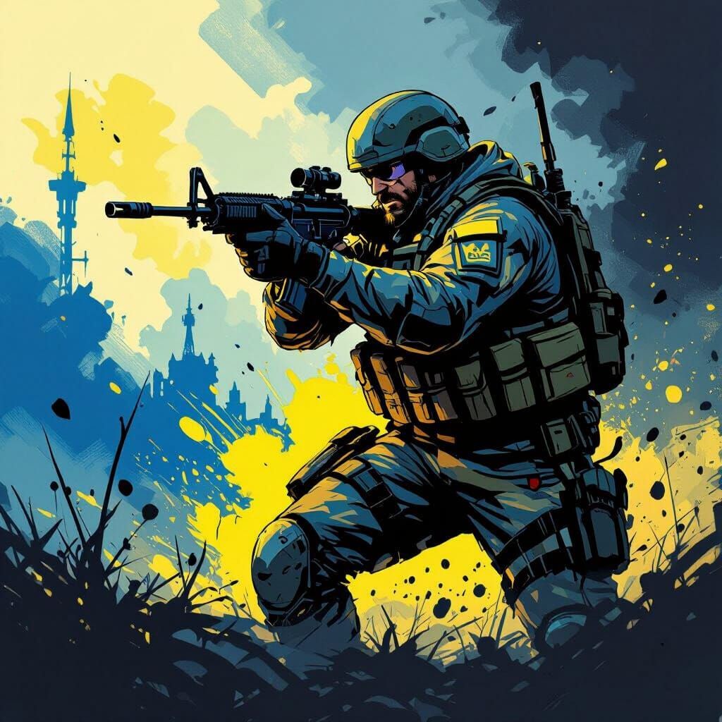 Ukrainian Soldier Defends Donbas in Graphic Novel Style