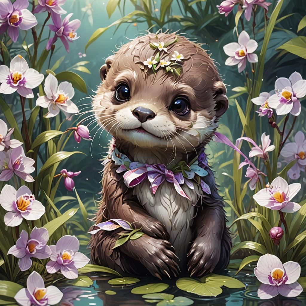 Cute Otter in the Garden!