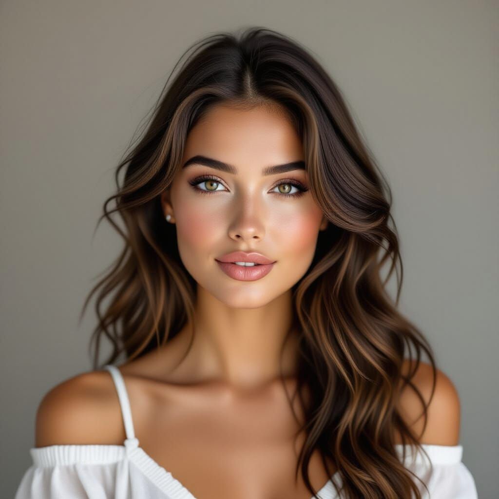 Ashcan Portrait of a Stunning Young Woman