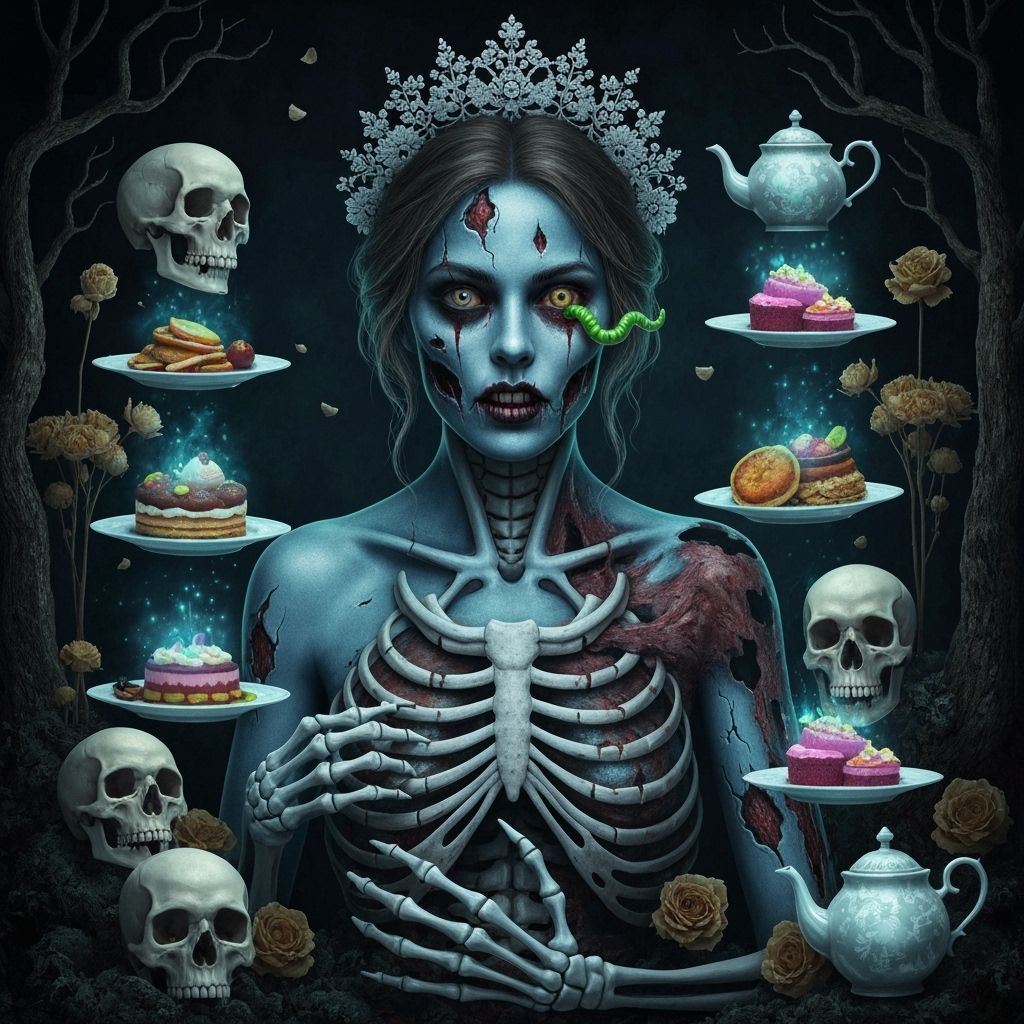 Macabre Bride Corpse: Dark Fantasy Horror Photography