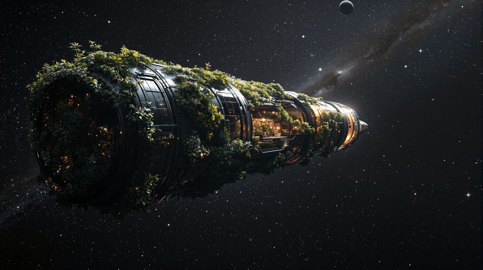 Interstellar Cylinder Drifting Through Space