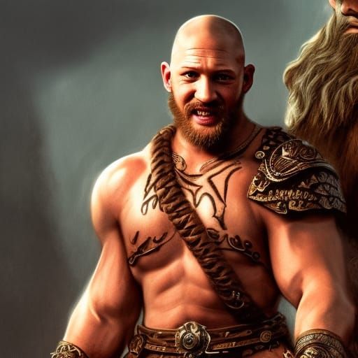 Barbarian King Portrait in Easley Style