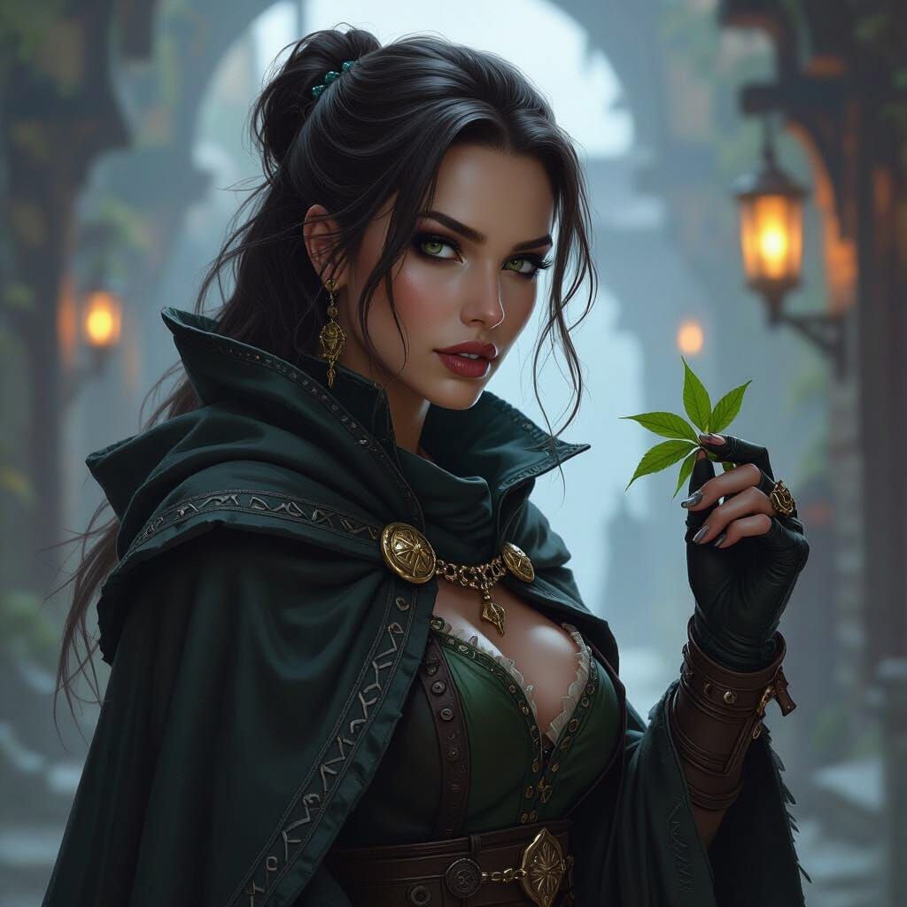 Smuggler Queen of the Chain: Dark Fantasy Portrait