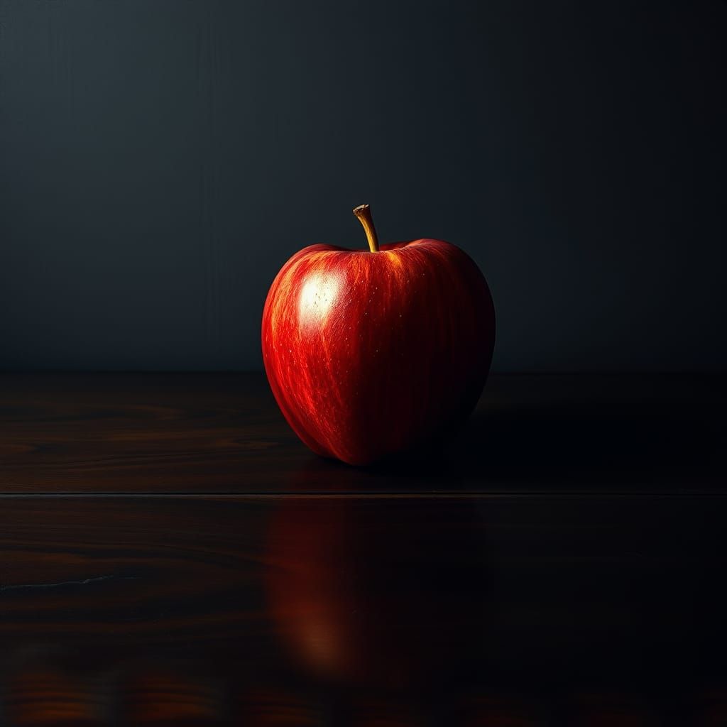 Apple Still Life in the Style of Old Masters