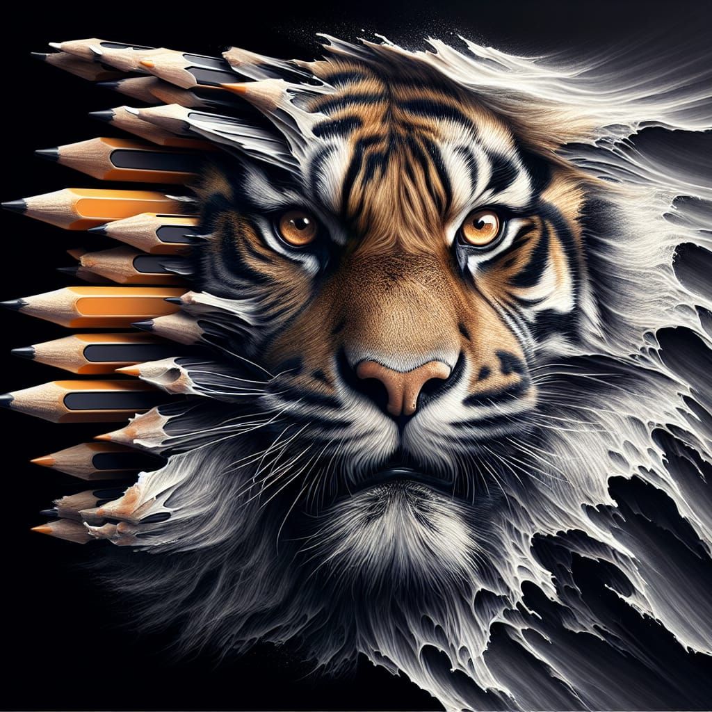Hyperrealistic Tiger Charges Off the Cover