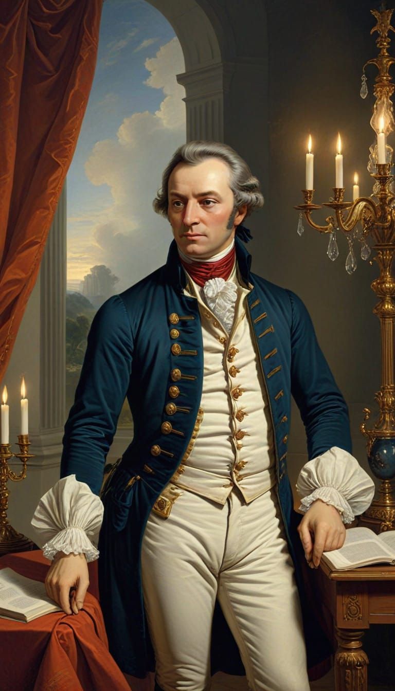 Philosophers Hail Immanuel Kant in Grand 18th Century Settin...