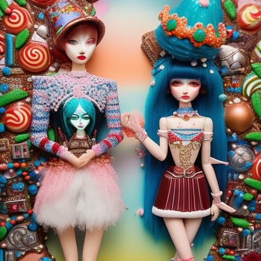 Gingerbread Couple's First Home: Pop Surrealism