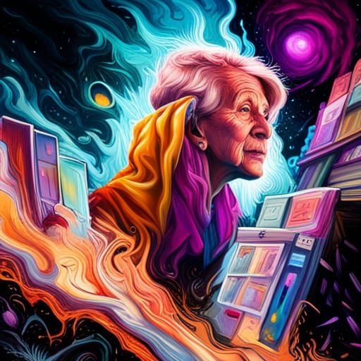 Galactic Grannies Discover Lost Libraries in Graffiti Art