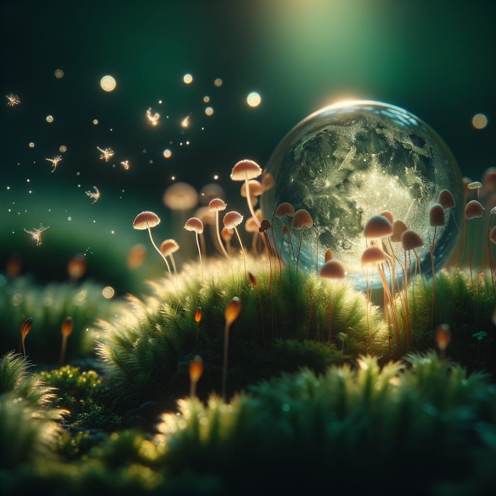 Moonlit Forest Floor in Ethereal Hush