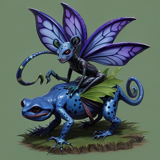 Poison Dart Frog Alien Ninja Monster