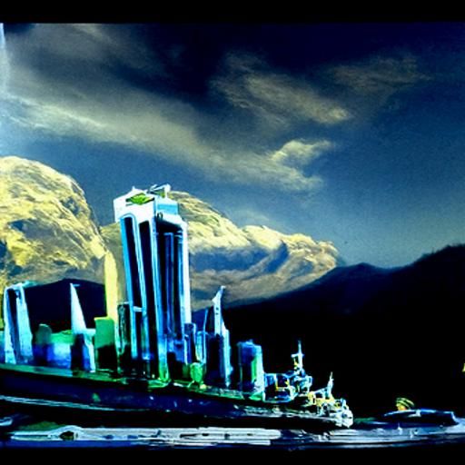Columbia: A Floating City Matte Painting