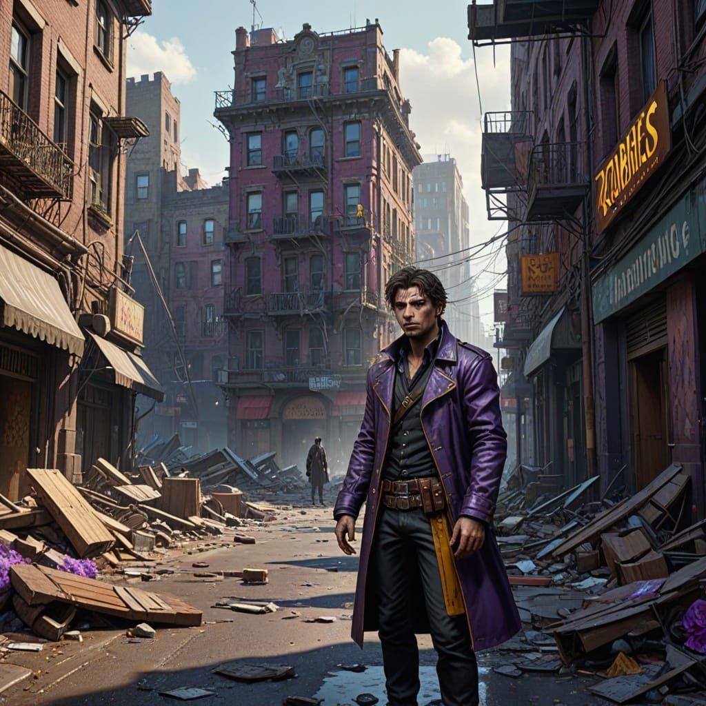 Dark Fantasy Concept Art of Defiant Figure Facing Zombie Hor...