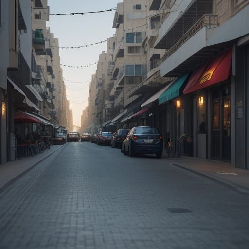 Bnei Brak Street Scene Captured by Security Camera