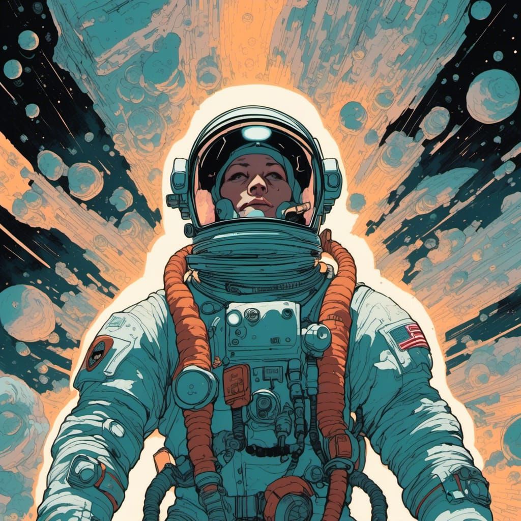 Deceased Astronaut Drifting in Deep Space