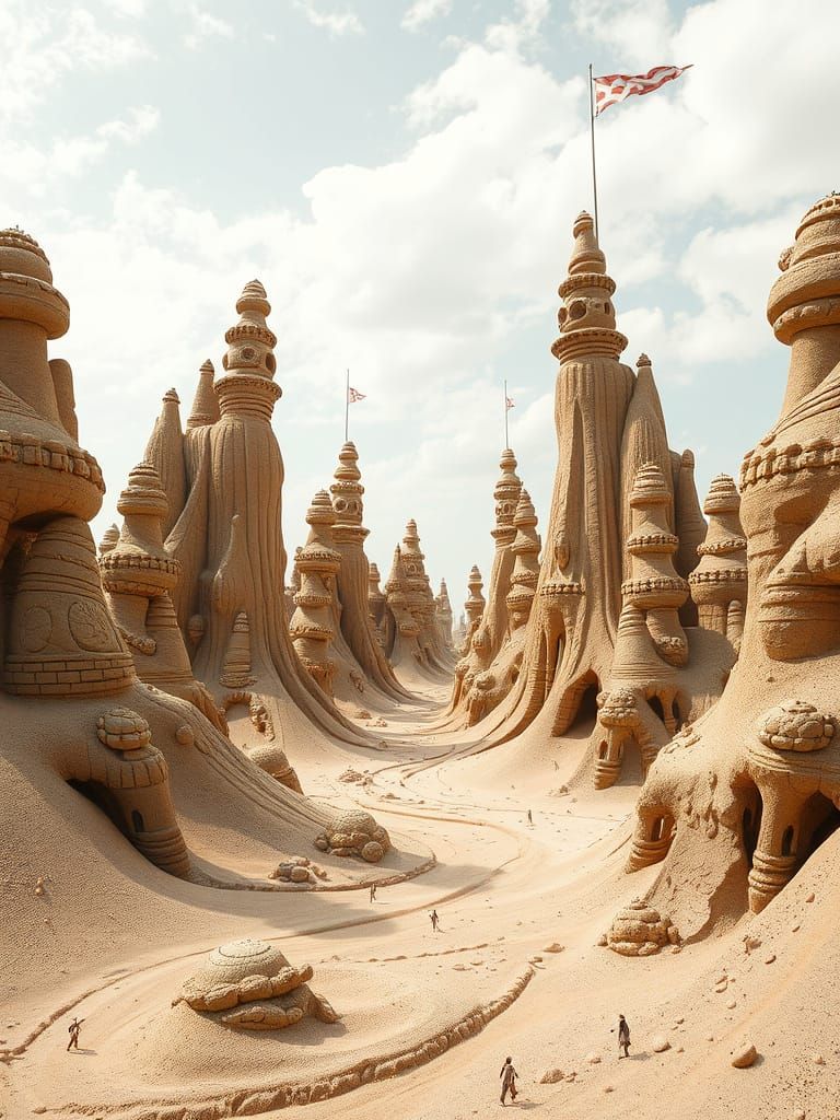 I Think I Thought a Sandscape Brandscape Background Spills From Graceful Dreams