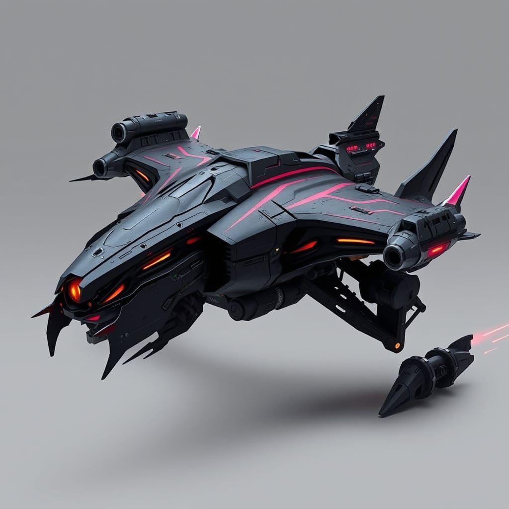 Futuristic Swoop Bike Vornskr's Howl in Cyberpunk Style