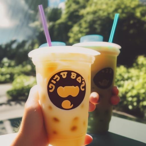 Heavenly Boba Tea in Divine Sunshine