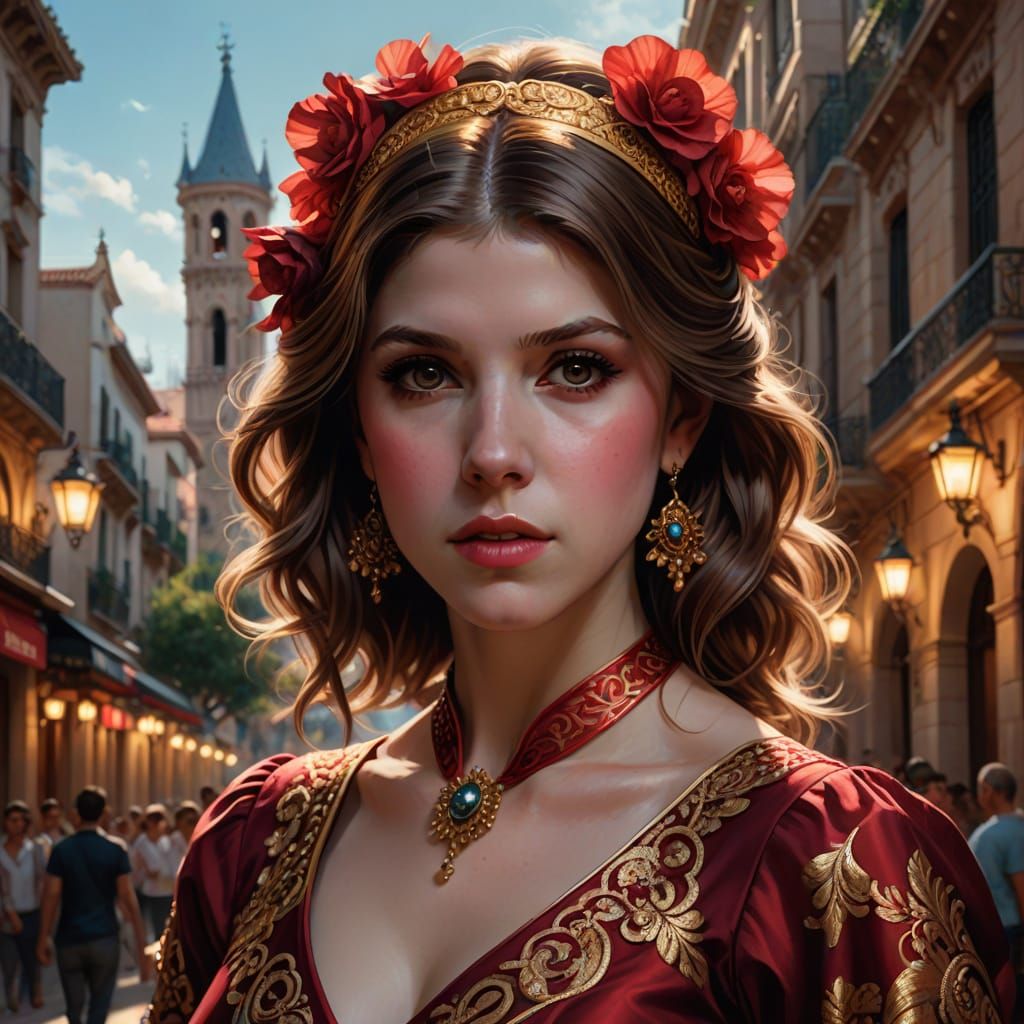 Anna Kendrick as Flamenco Dancer in Barcelona