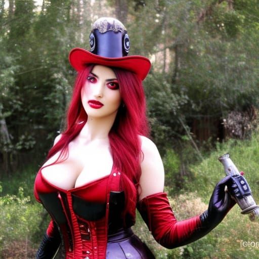 Steampunk Dracula Digital Rendering