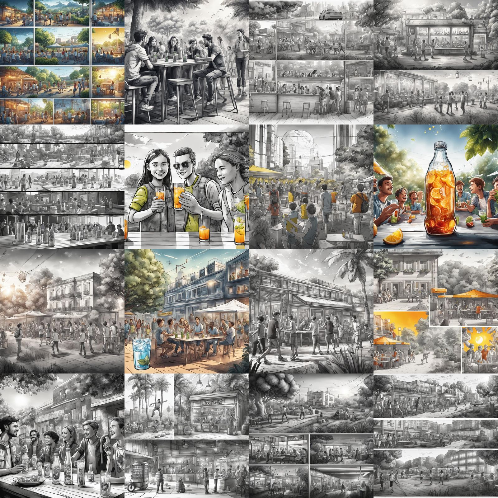 Energetic Summer Party: Storyboard Animatic for BioPower