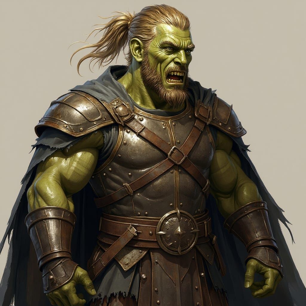 Half-Orc Fighter/Ranger for Dungeons and Dragons