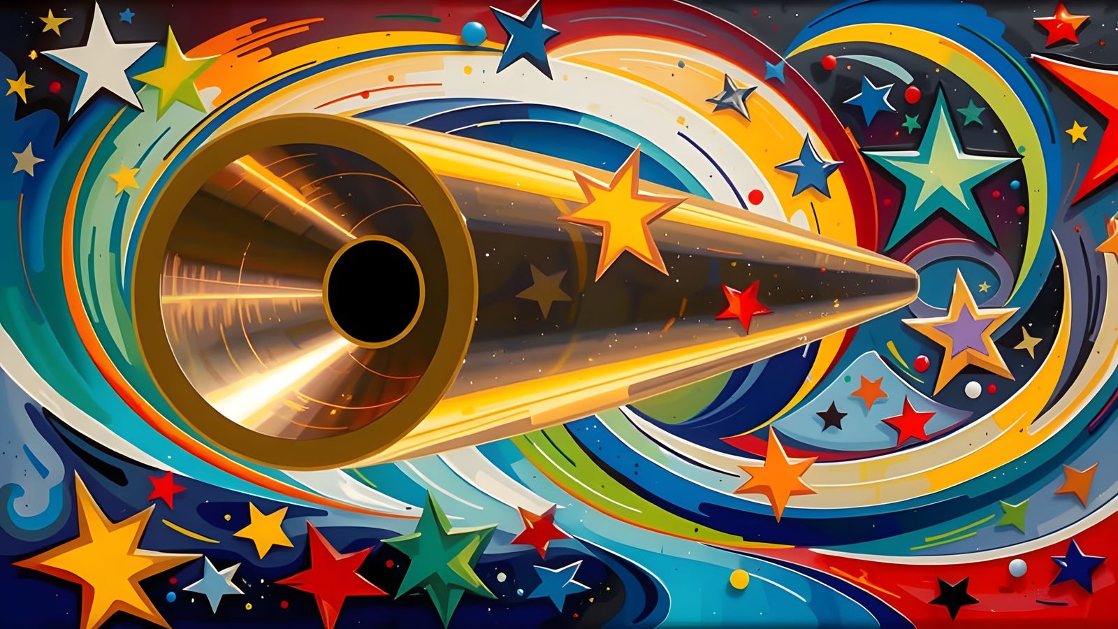 Stunning Metallic Maelstrom in Vibrant Iridescent Hues