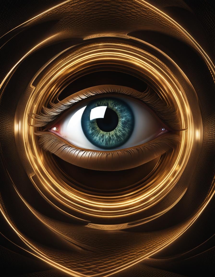 Endless Eye Illusion in High Quality CGI
