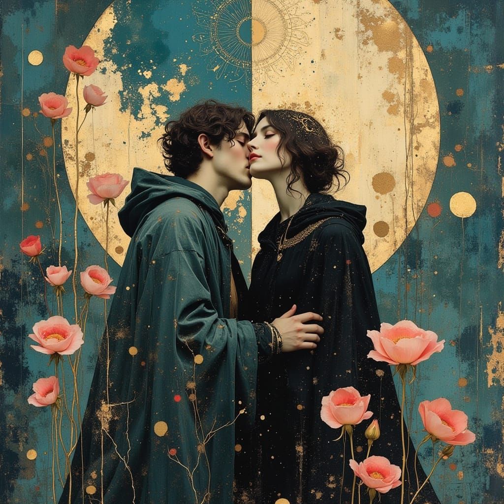 Embracing Saints: Art Nouveau Photographic Art
