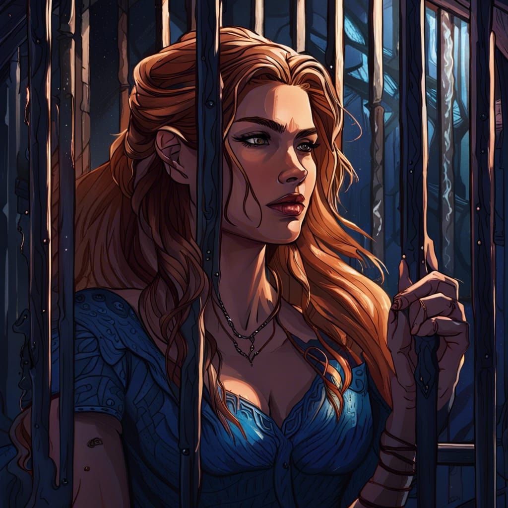 Feyre in prison cell