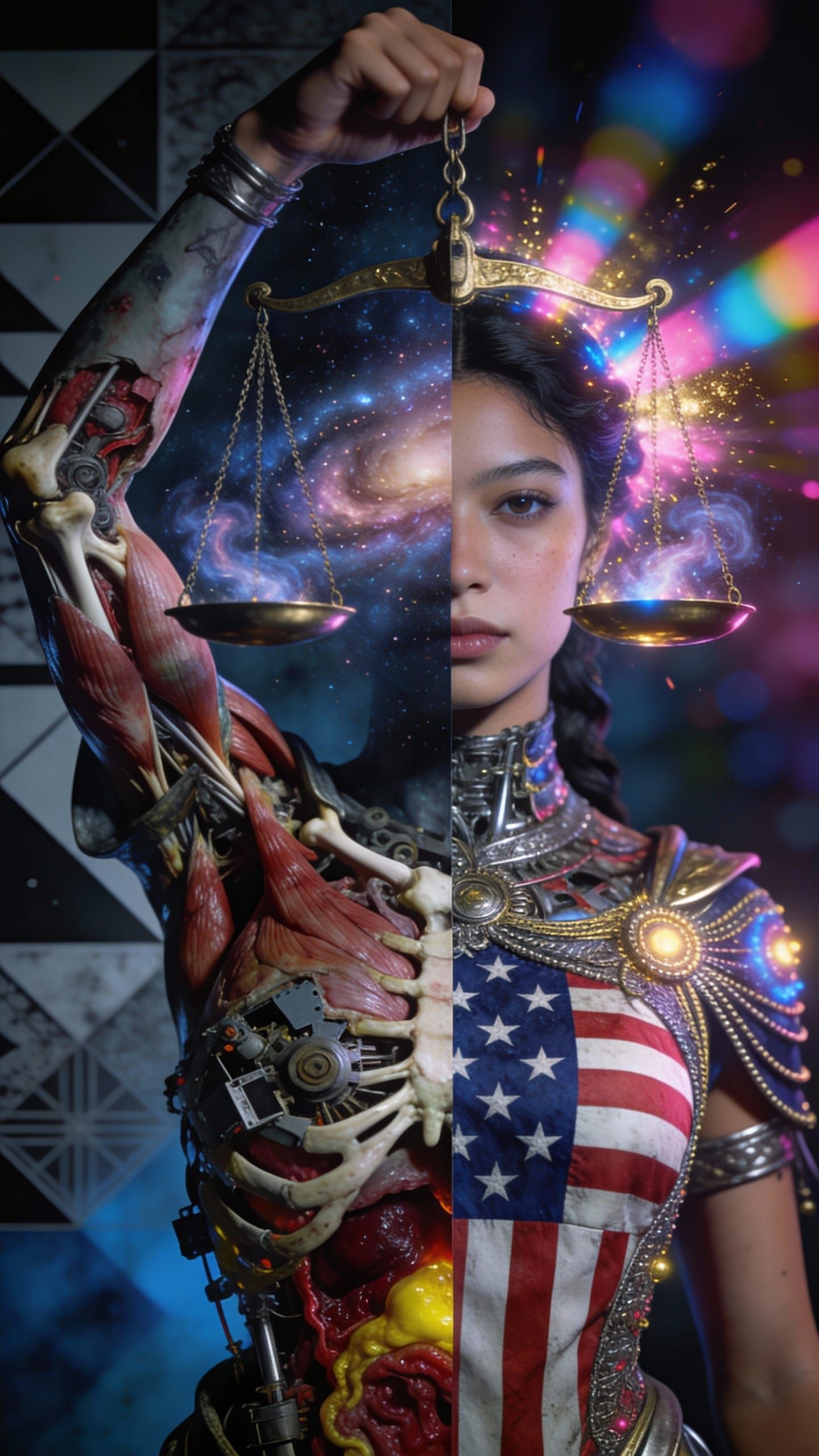 Split Lady Justice: Punk Nebula Meets Body Horror