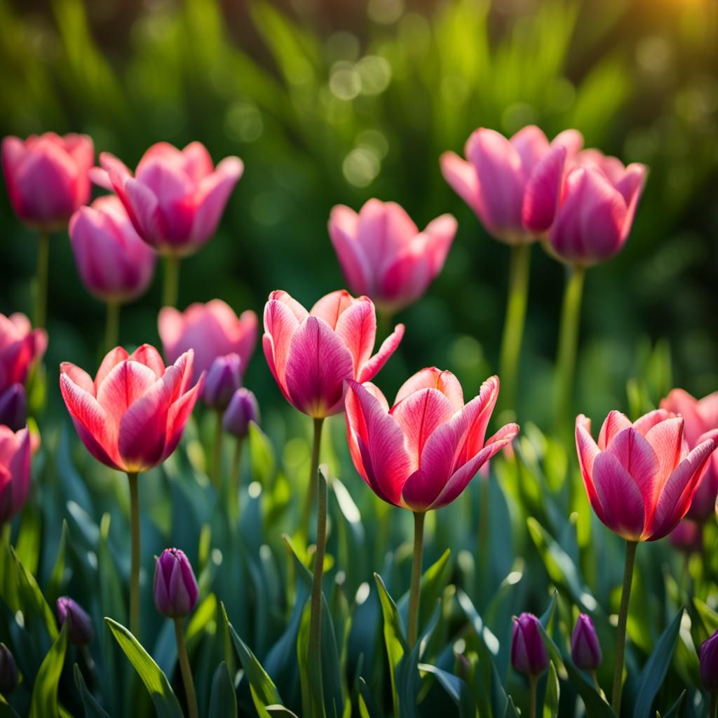 Beautiful Tulips in Professional Photography Style