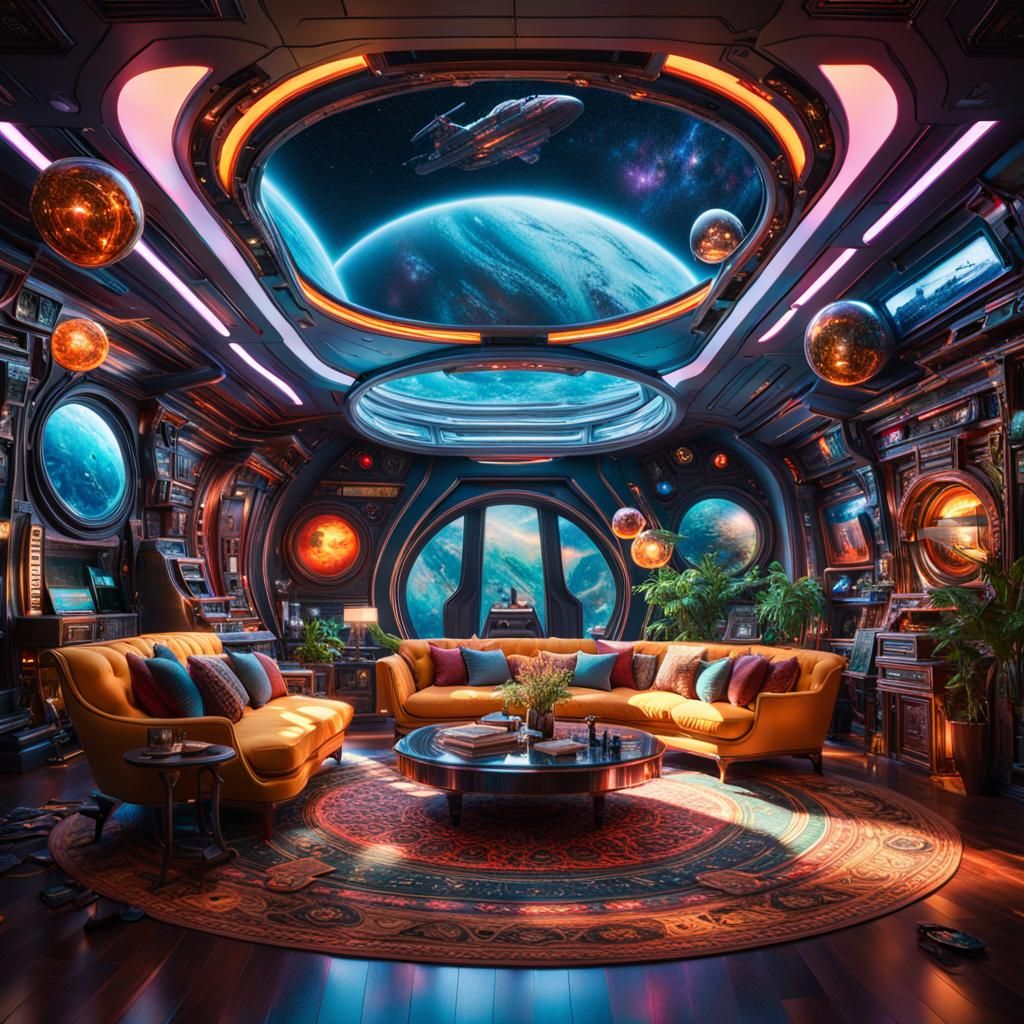 Spaceship living room