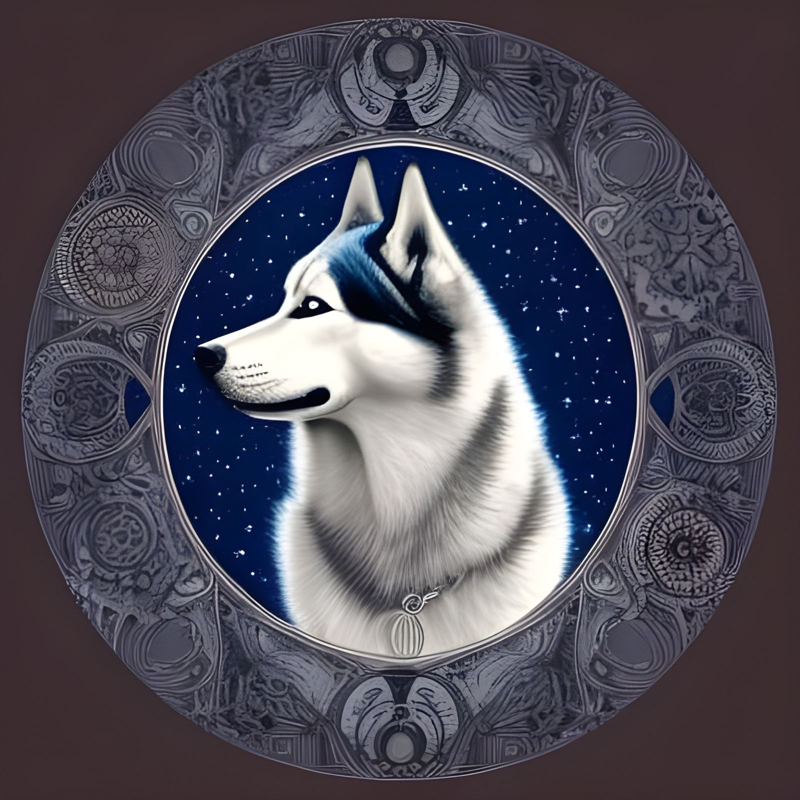 Portrait of a Regal Husky (11/19 - 3.49)