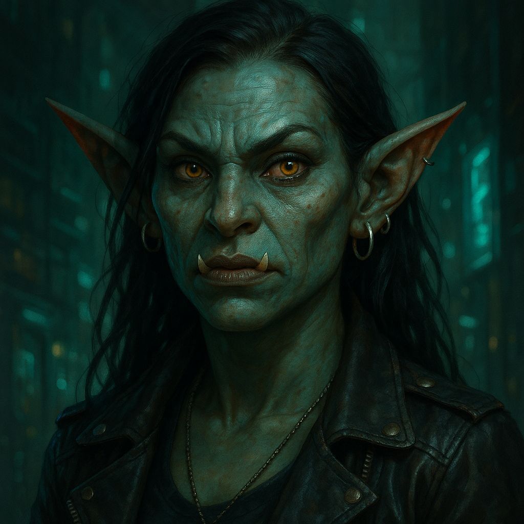 Shadowrun Female Hobgoblin Face Portrait