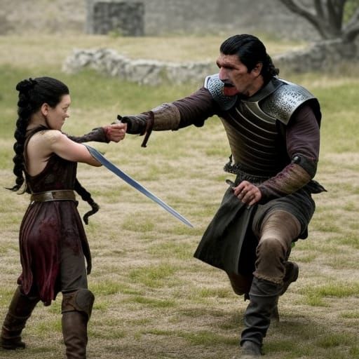 Oberyn Martell and Lyanna Mormont Fight Zombies