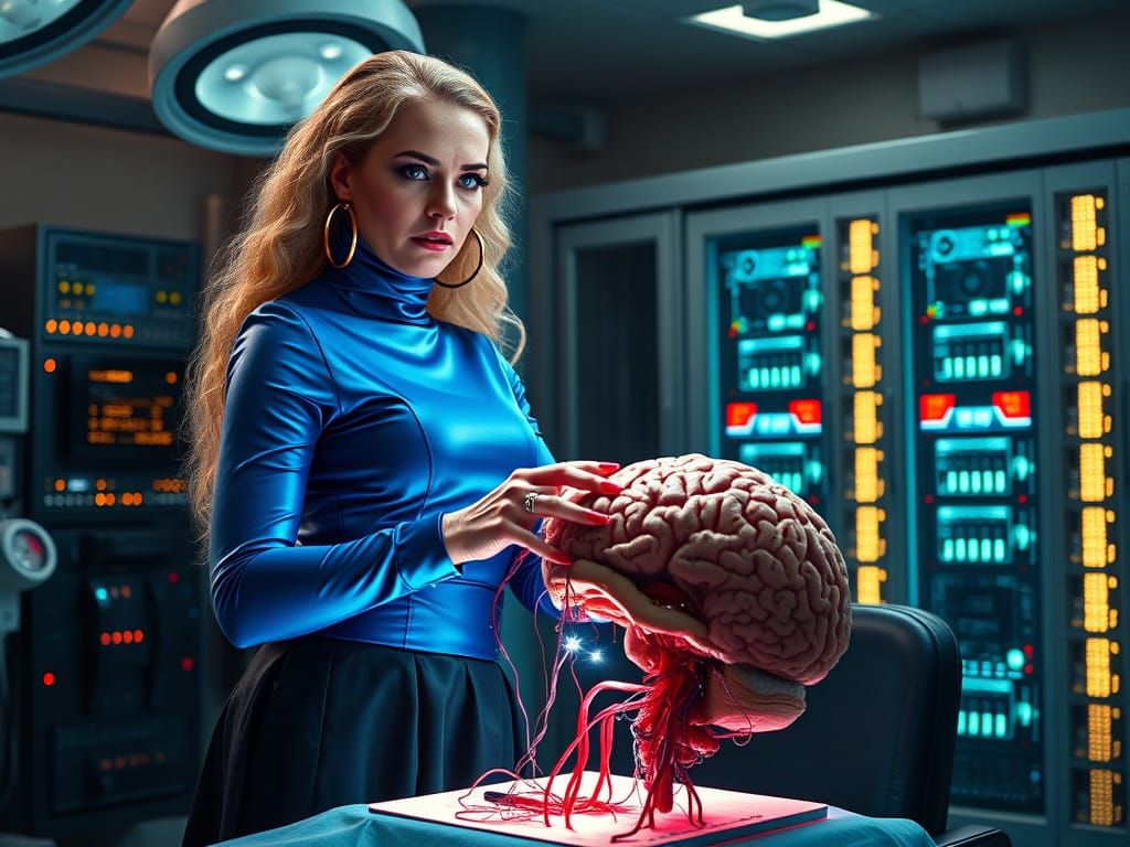 Brain Surgeon in High-Tech Christmas Surgery