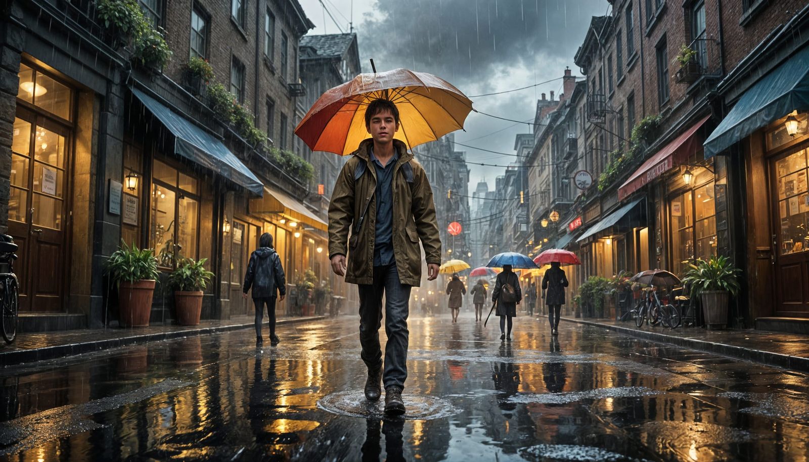 Summer Rain - Handsfree Umbrella