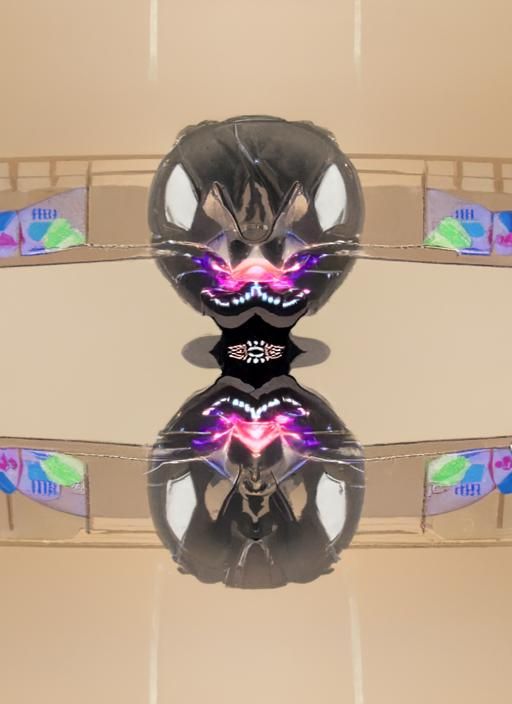 Anime Symbiote in Latex Suit with Glowing Energy