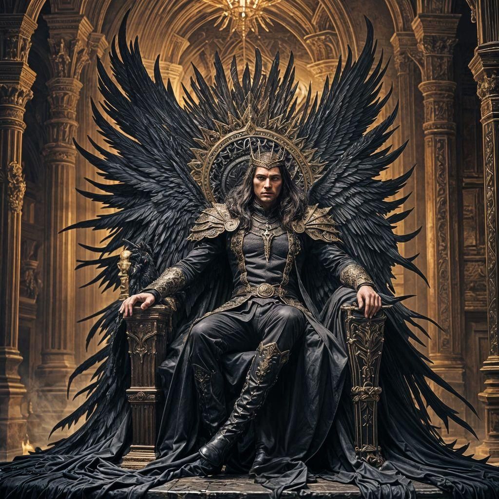 Evil King with Black Wings