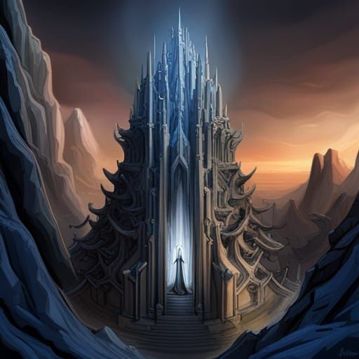 Drow Temple of Lolth: Dark Fantasy Concept Art