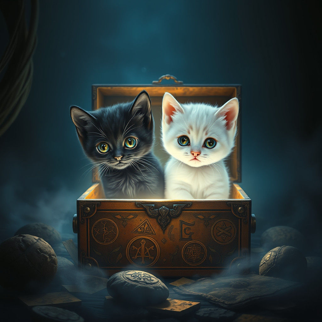Mystical Kittens Discover Ancient Box Portal