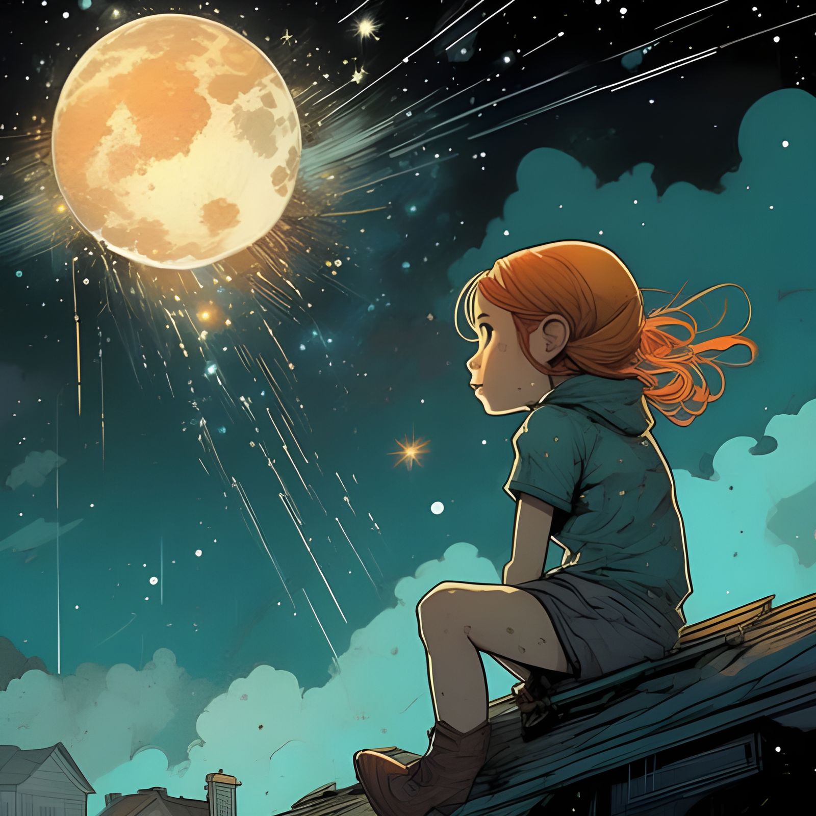 Intense Portrait with a Locked Gaze