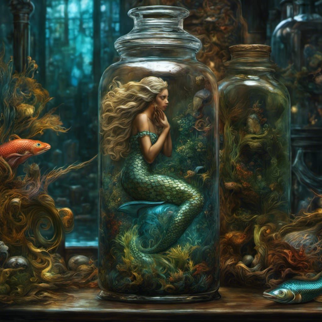 Mermaid Being held captive for experiments 😢