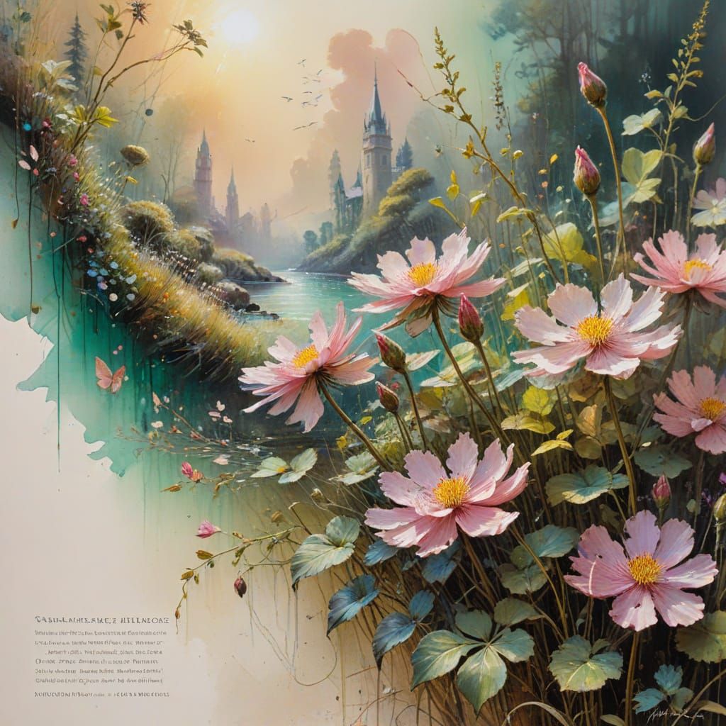 Glittering Garden Revealed Inside Weathered Envelope