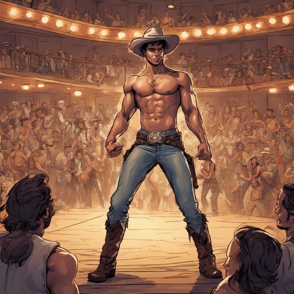 Dancer at the Sagebrush Saloon Comic