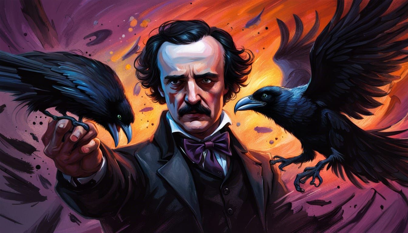 Edgar Allan Poe and the Raven